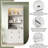 83.4"Tall Bookshelf with LED Lighting