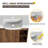 Bathroom Vanity Set, Single Wall Mounted Bathroom Vanity With Ceramic Basin Sink Top, Floating Vanity With 1 Door And Shelf-1295293618-1295293619