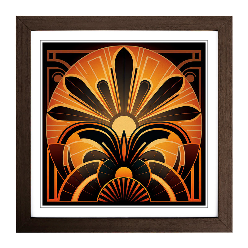 Single Picture Frame Print on Wood, Walnut