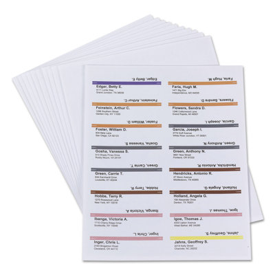 Smead® Label Pack Refill For Viewables® Hanging Fo Laminate File Tab Labels