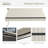 Outsunny Retractable Awning, Patio Awning Sunshade Shelter with Manual Crank Handle, 280gsm UV Resistant Fabric and Aluminum Frame for Deck, Balcony, Yard-117184911-117184918