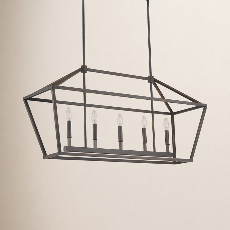 Glenhaven 5 - Light Kitchen Island Pendant, Rubbed Bronze