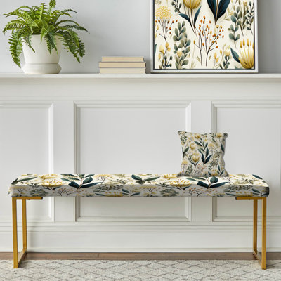 Botanical Harmony - Banc rembourré Plants Gold