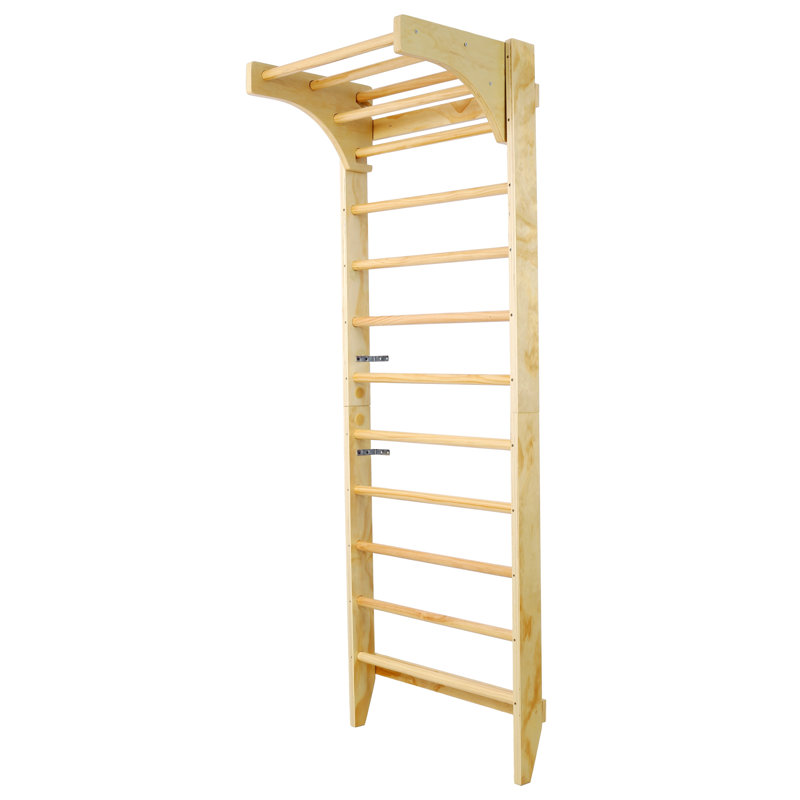 Ensemble d'échelles et de tablettes suédoises en bois pour la thérapie physique et la gymnastique à domicile