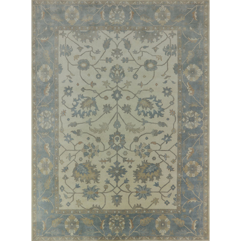 Tapis oriental beige / bleu / brun Ared, Rectangle 8 pi x 12 pi