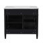 Meuble-lavabo de 36 po avec lavabo supérieur, meuble-lavabo moderne avec 2 tiroirs et tiroir escamotable, meuble-lavabo simple-1810855390