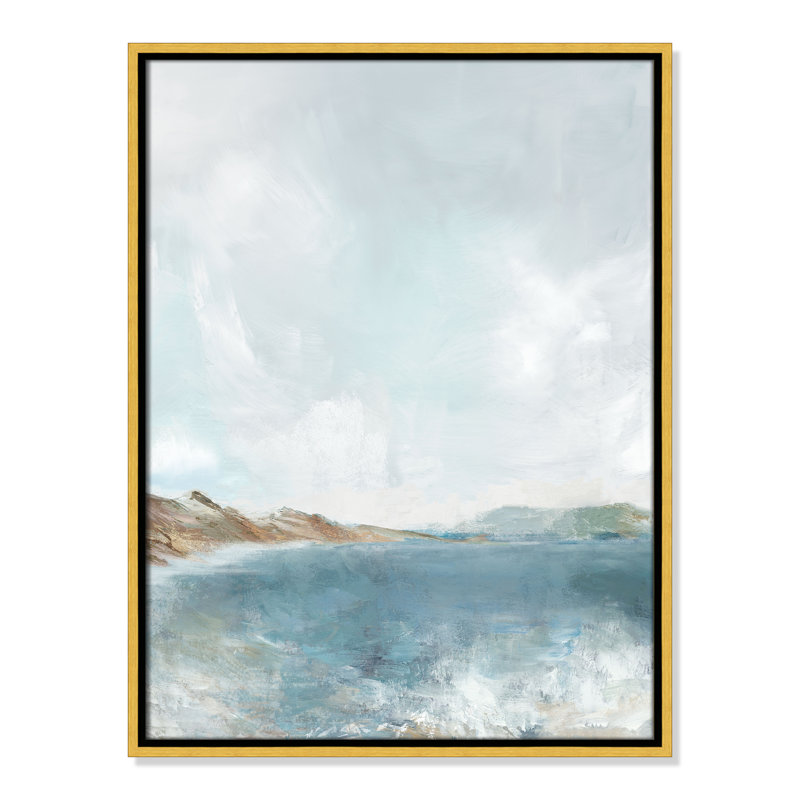 Echoes in Blue - Portrait Version Print par PI Studio, H 25,5 po x l 19,5 po, Doré