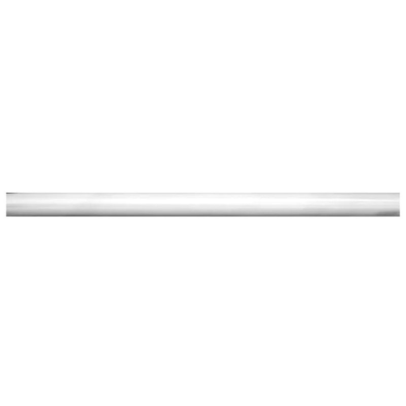 Grandis 12" x 0.6" Marble Pencil Liner Tile Trim, White