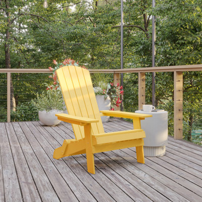 Chaise Adirondack pliante en résine Balasi