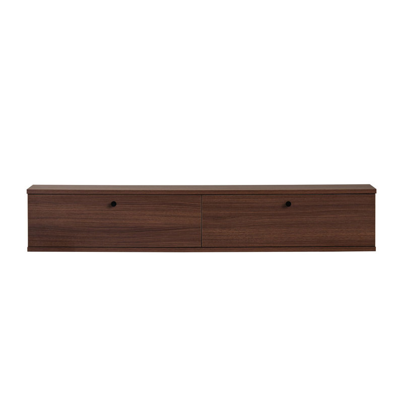 Meuble télé, H 9,84 po x l 55,12 po x P 9,84 po, Walnut