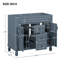 Meuble-lavabo 36 po sans lavabo supérieur, armoire seulement, armoire de rangement moderne avec 2 portes à fermeture douce et 2 tiroirs-2078505325