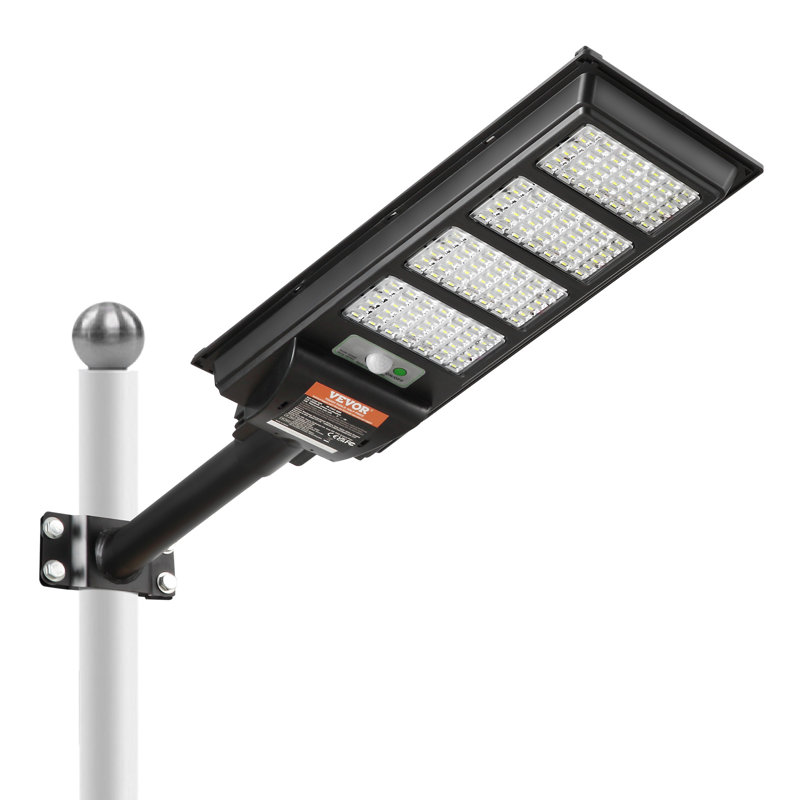 Lampadaire d'extérieur avec panneaux solaires VEVOR