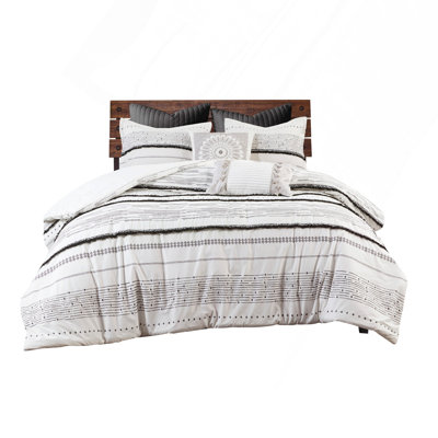 Full Cotton Printed Duvet Cover Set With Trims, Stylish Boho Design And Comfortable 100% Cotton Fabric