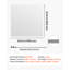 Dalles de plafond en PVC blanc 61 x 61 cm (24 x 24 po), paquet de 12, panneaux de plafond suspendus, en mousse de PVC, compatibles avec les grilles de fixation, résistantes à l'eau, flexibles à découper, faciles à nettoyer, décoratives et modernes pour la maison, le bureau, la cuisine et le salon.