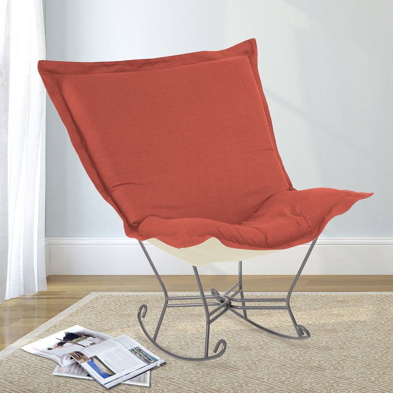 Chaise berçante Azaria, Titane, Étain bella