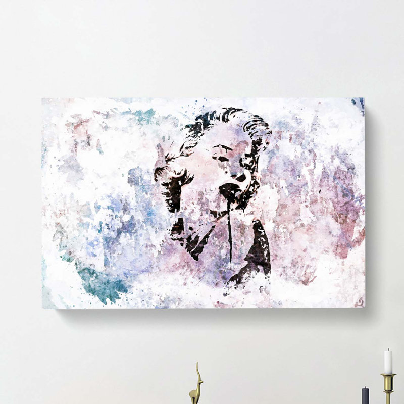 Marilyn Monroe Graffiti In Abstract - Wrapped Canvas, 40cm H x 60cm W x 3cm D