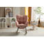 Chaise berçante en tissu Teddy avec repose-pieds réglable et dossier capitonné-1906471238