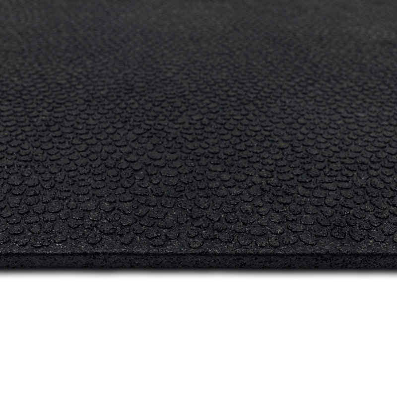 Tapis de gymnastique robuste antidérapant en caoutchouc robuste multi-usage 2 pi x 3 pi