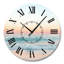 Horloge murale en métal Soft Coastal Sunset-334262175