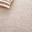 Tapis beige en laine / coton tissé à la main Vermont-98090483