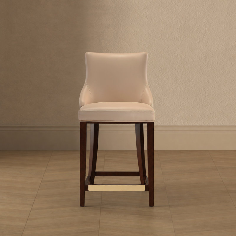 Tabouret de comptoir Shubert, Tabouret de comptoir (siège d'une hauteur de 25,1, Brun clair