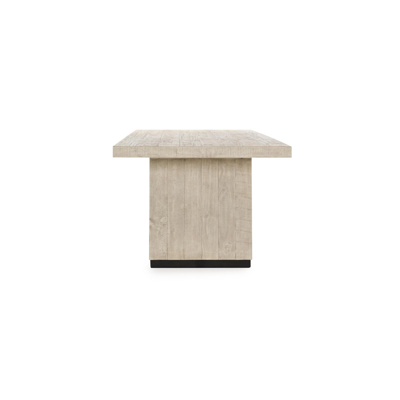 Lynx 94" Reclaimed Pine Wood Dining Table, White