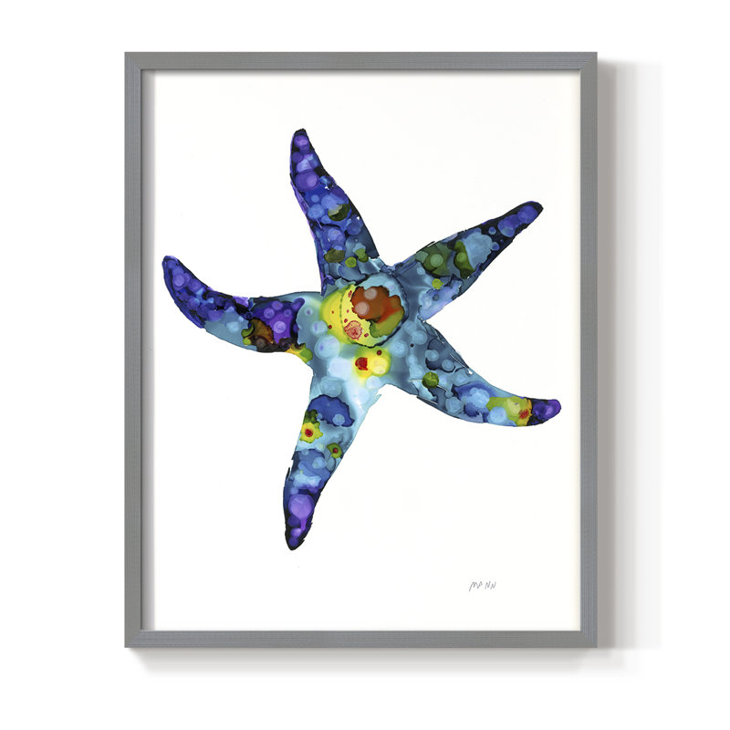 " Sea Star ", Gray, 30" H x 24" W