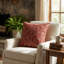 Fleurs de cerisier de jardin Plutus imprimées sur un polyester d'aspect lin. Coussin Luxury-62524211-62524216