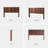 64.4" Wide Wall - Mounted Headboard For Queen Bed Walnut, Wingback And Contemporary 3D Carving, Realistic Wood Grain, Fast Setup Walnut Bed, Modern Real Look, Simple Assembly-385036941
