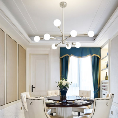 Glenarm 8-Light Modern Sputnik Sphere Chandelier