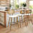 Upholstered Rattan Counter & Bar Stool-94718926-94718927-128767534