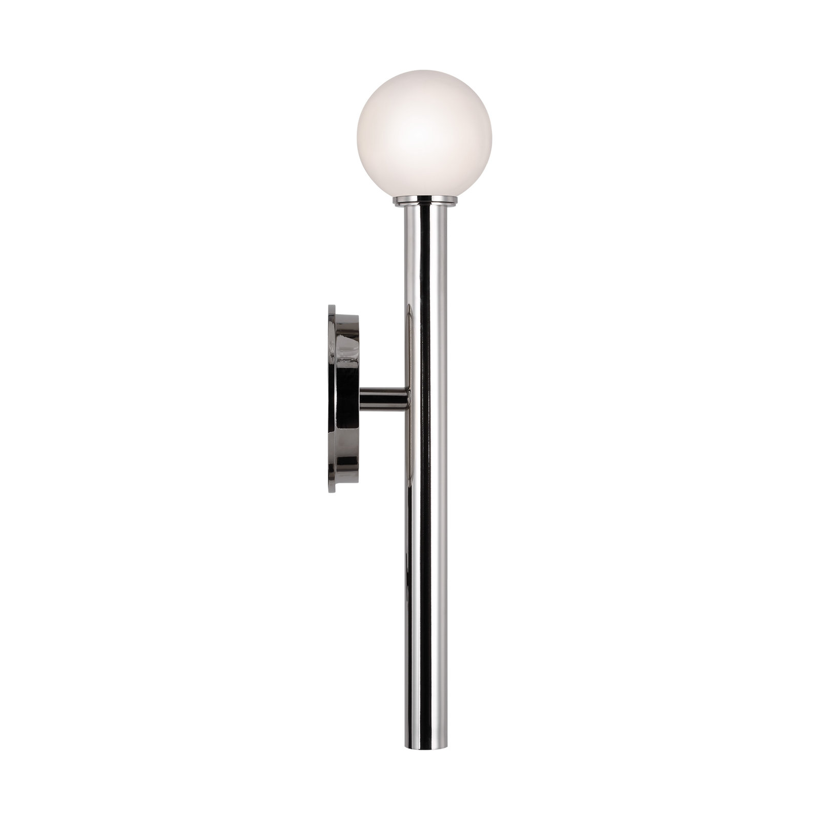 Single Light Dimmable Wallchiere, Polished Nickel