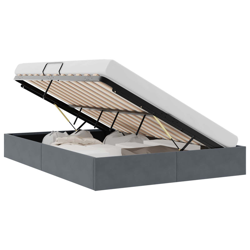 Bed, Kingsize (5'), Dark Grey