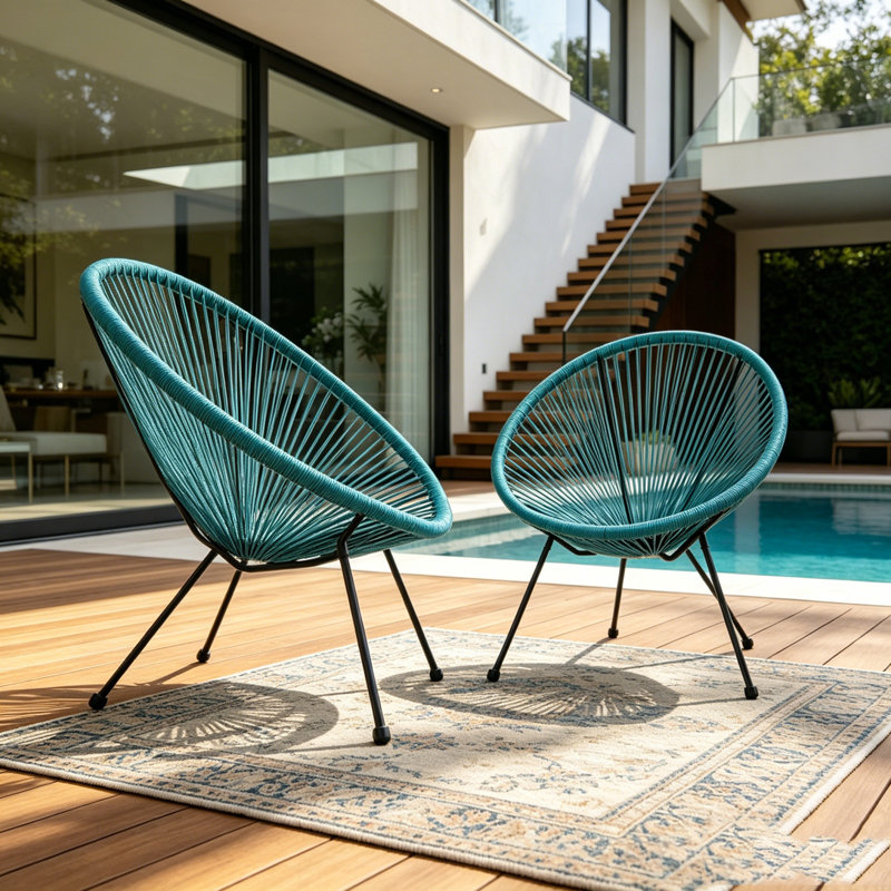 Ensemble de chaise longue de patio