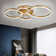 Frasher Classic Golden Loops Energy Efficient 5-Light 110cm LED Semi Flush Mount