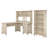 Khadesha Office Set with Hutch Bookcase-454325428