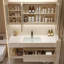 Armoire de salle de bain de style français crème-1603302010