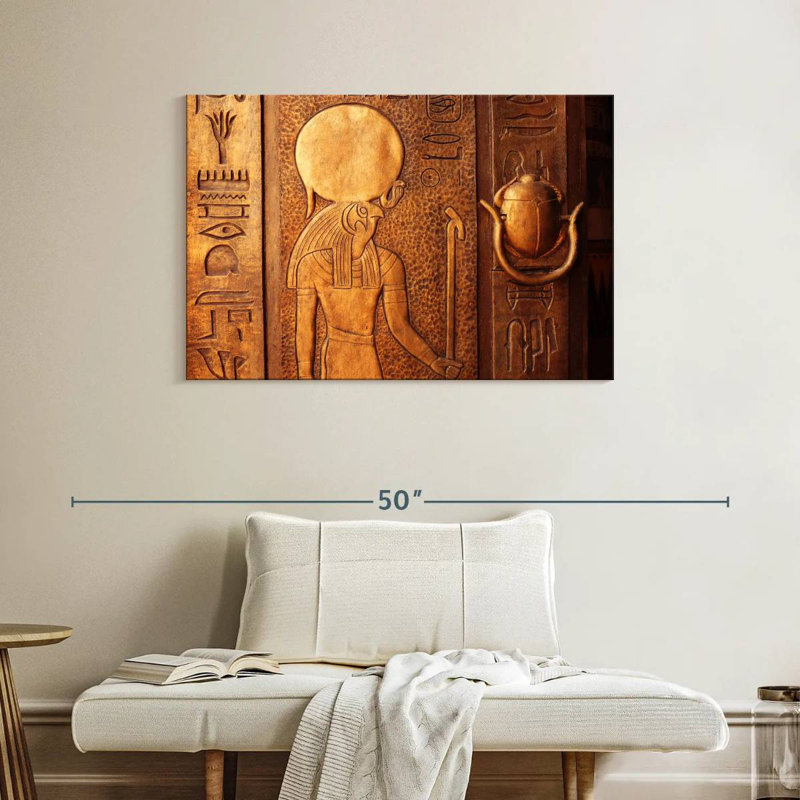 Leisha Decoding Hieroglyphs, 26" H x 39" W