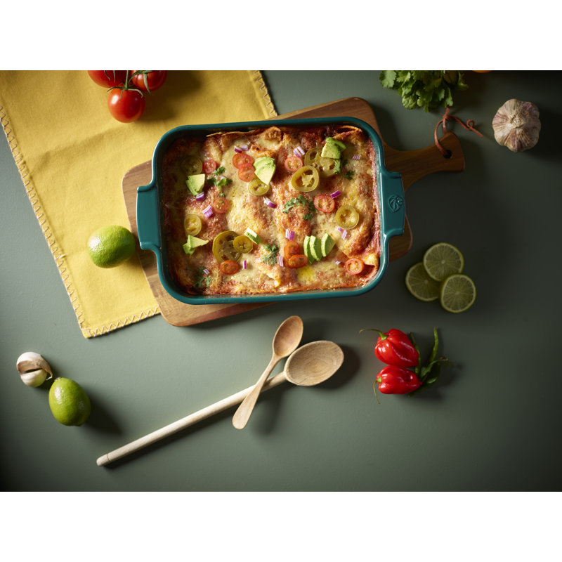 Peugeot Appolia Rectangular Ceramic Baking Dish, 3.15" H x 12.5" L x 8.86" W