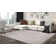 Clara Traditional Machine Woven Flatweave Grey and Thistle Area Rug with Non Skid Backing