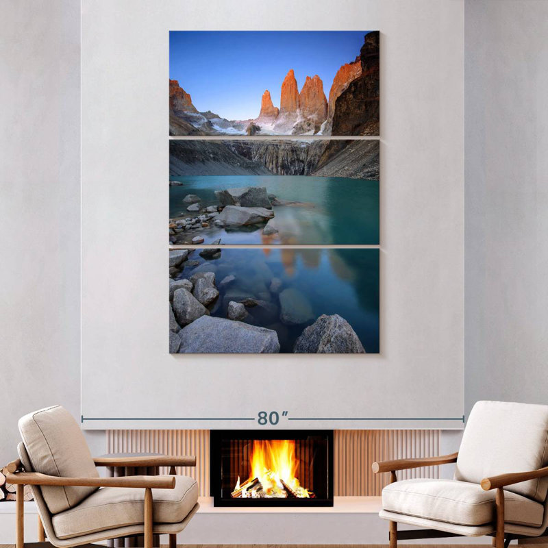 Alvord Paine Towers Alpenglow, H 74 po x l 48 po