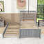 Lit plateforme simple en bois avec lit gigogne simple-1632166167