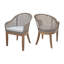 Chaise de patio avec coussin Boodram
