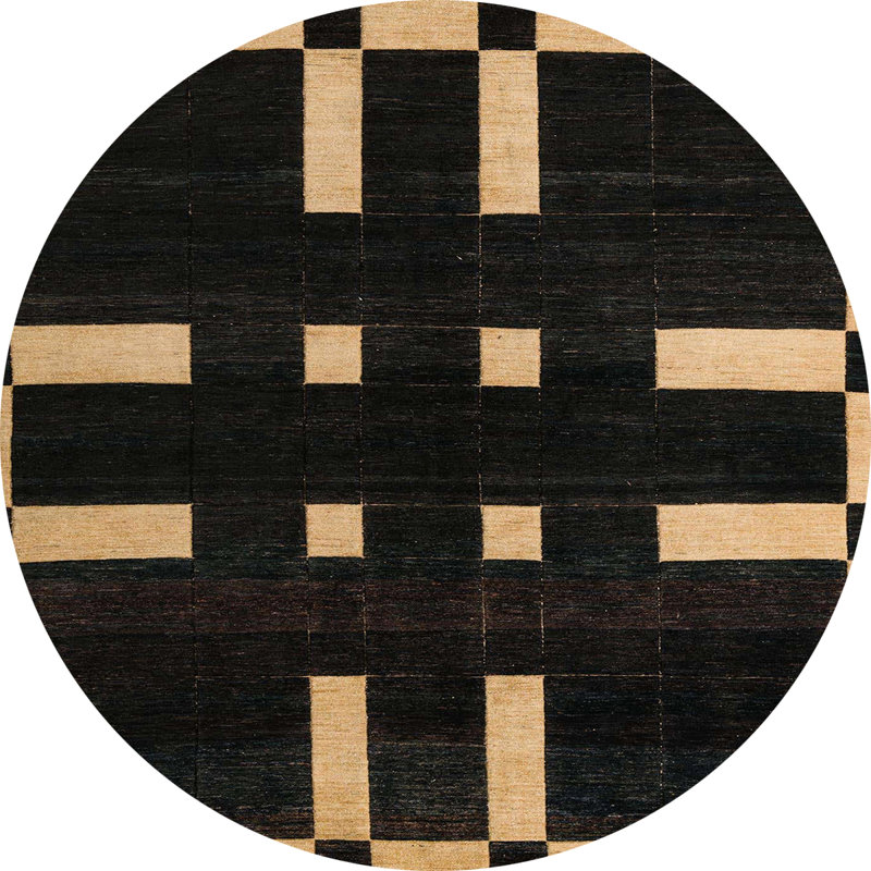 Abstract Indoor Rug, Round 3'