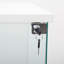 Vitrine en verre 4 tablettes avec porte