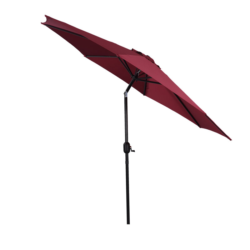 Parasol de marché 108 po Markert, Rouge, H 7,64 pi x l 9 pi x P 9 pi