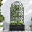 73"H×35"W Arch Metal Planter Box with Trellis with Wheels-1581043073