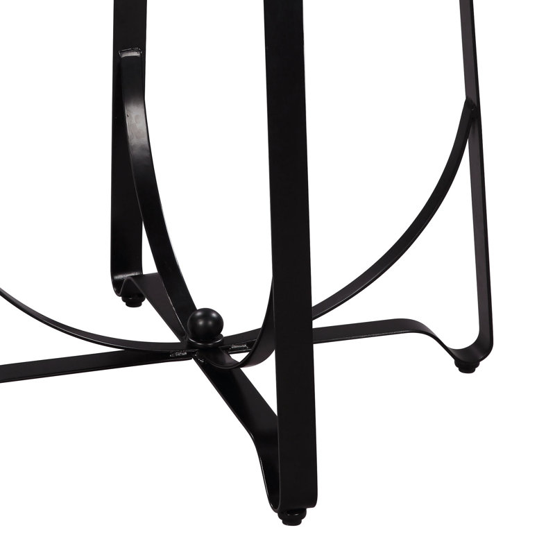 Ensemble de table de bar 3 pièces Plamena en noyer et noir
