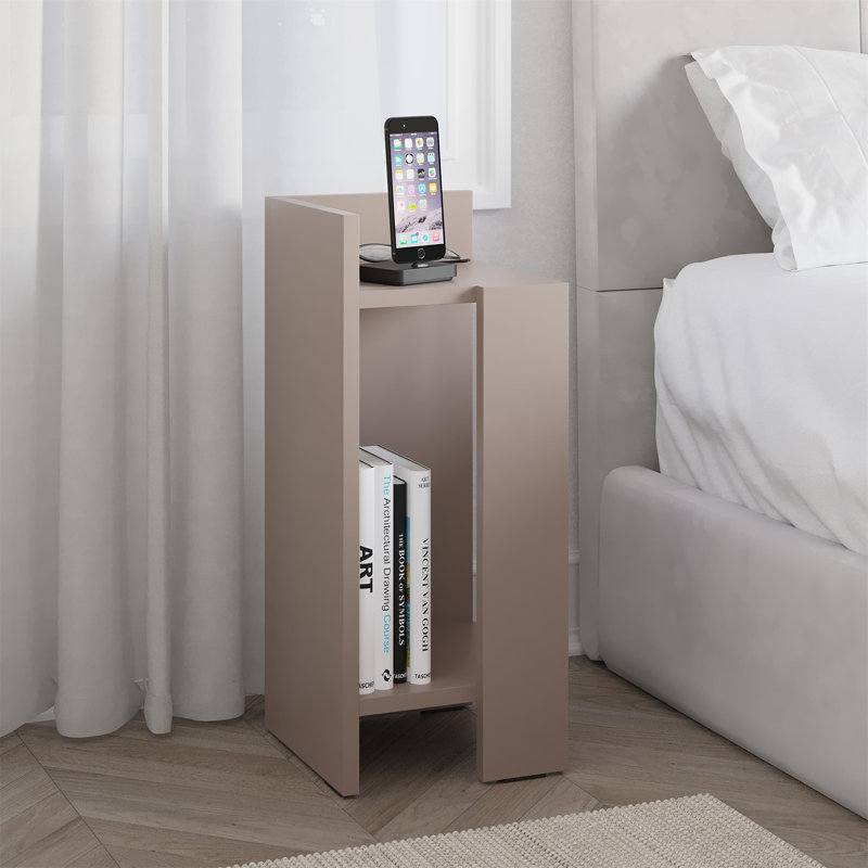 Rihan 25cm W Manufactured Wood Bedside Table