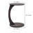 InterGo C-Shaped Round End Table with Rolling Wheels - Side Table Modern Design, Space-Saving Home Decor End Table for Living Room, Depali Coffee Table-1282829803
